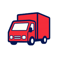 Ikona małego transportu mebli i kartonów